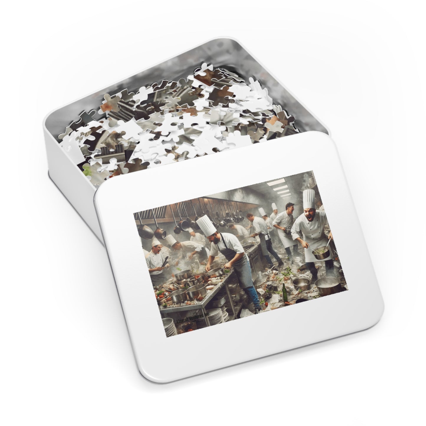 Jigsaw Puzzle with Tin