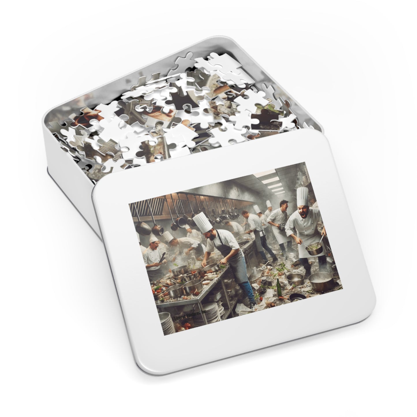 Jigsaw Puzzle with Tin