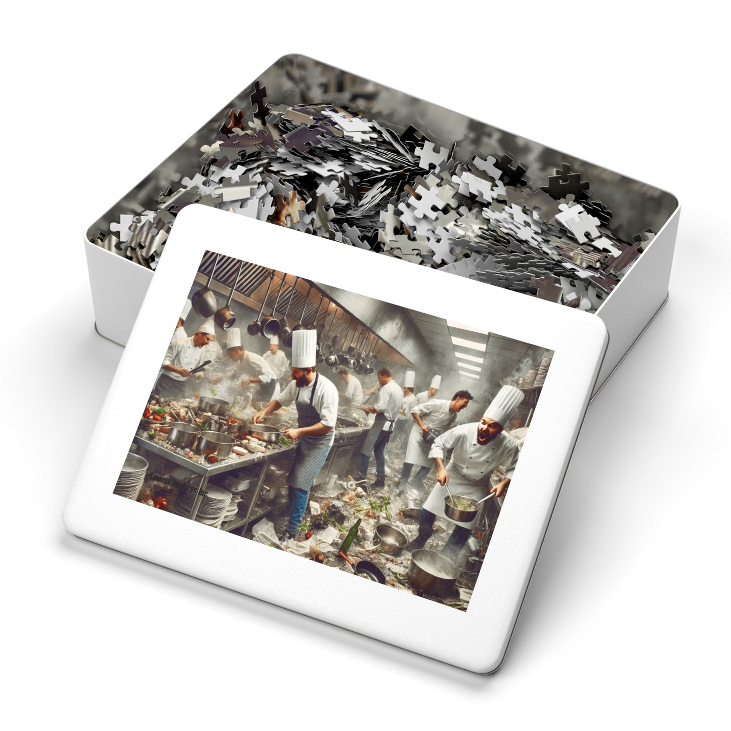 Jigsaw Puzzle with Tin