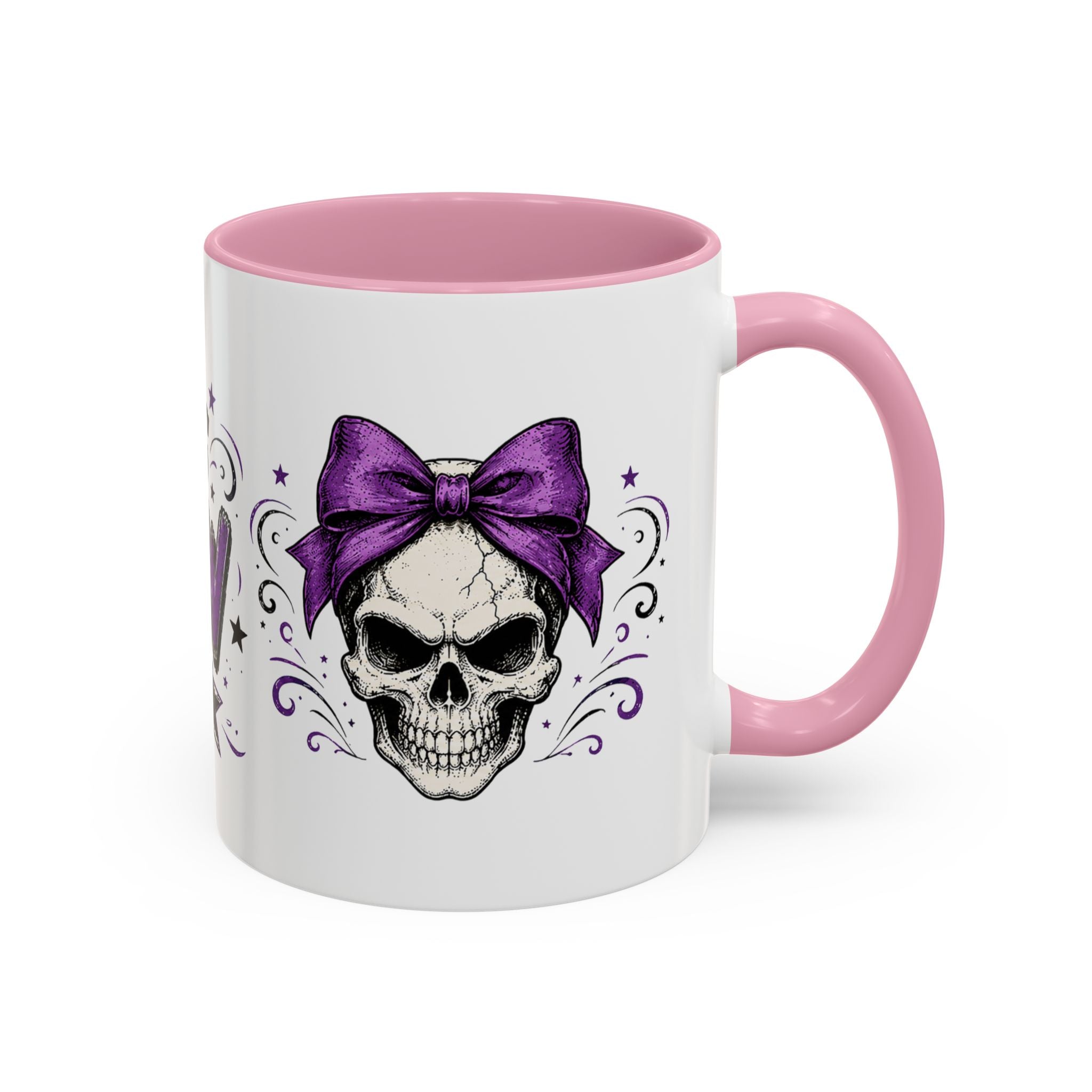 Cancer Awareness Skull Coffee Mug — 'I Run This Sh*tshow' Inspirational Ribbon Design (11oz, 15oz)