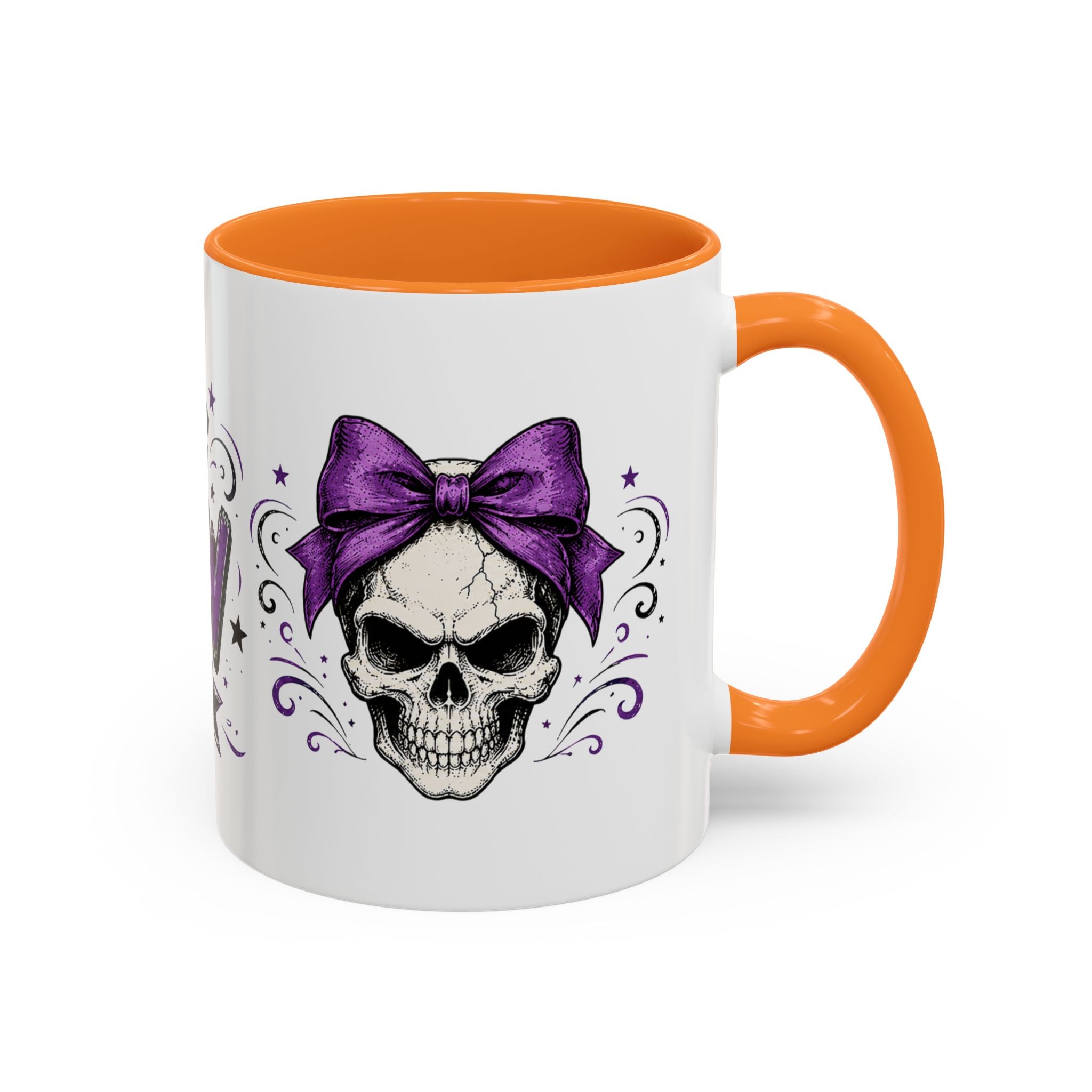Cancer Awareness Skull Coffee Mug — 'I Run This Sh*tshow' Inspirational Ribbon Design (11oz, 15oz)