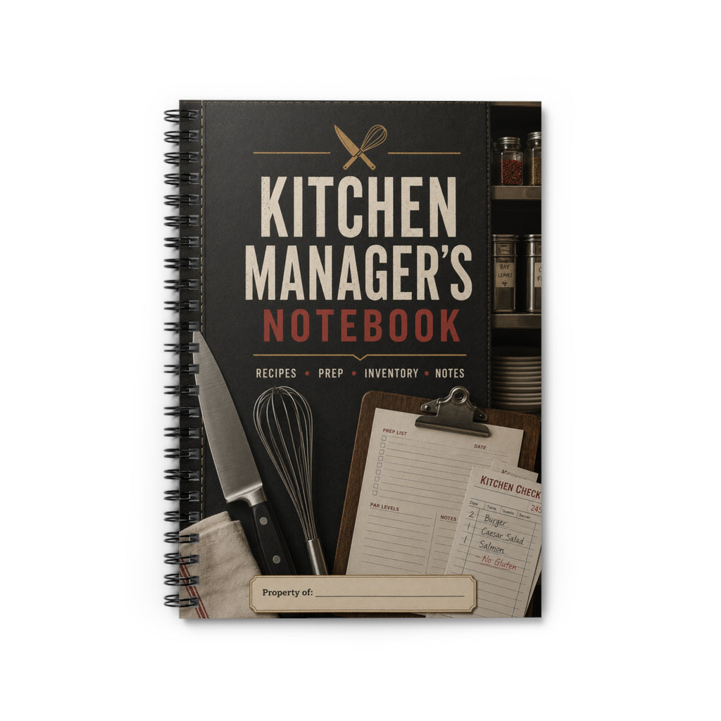 Spiral Notebook - Ruled Line for Kitchen Managers