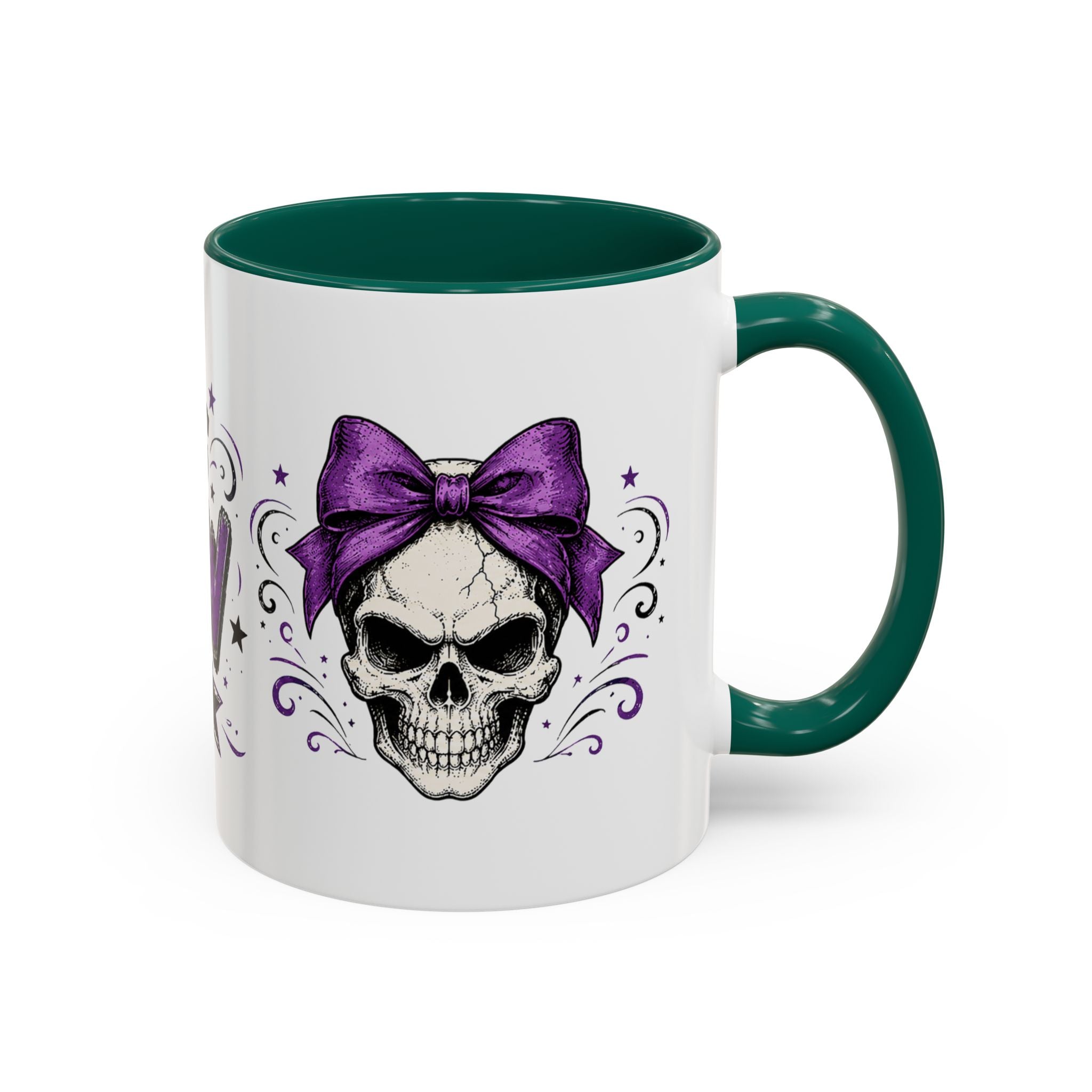 Cancer Awareness Skull Coffee Mug — 'I Run This Sh*tshow' Inspirational Ribbon Design (11oz, 15oz)