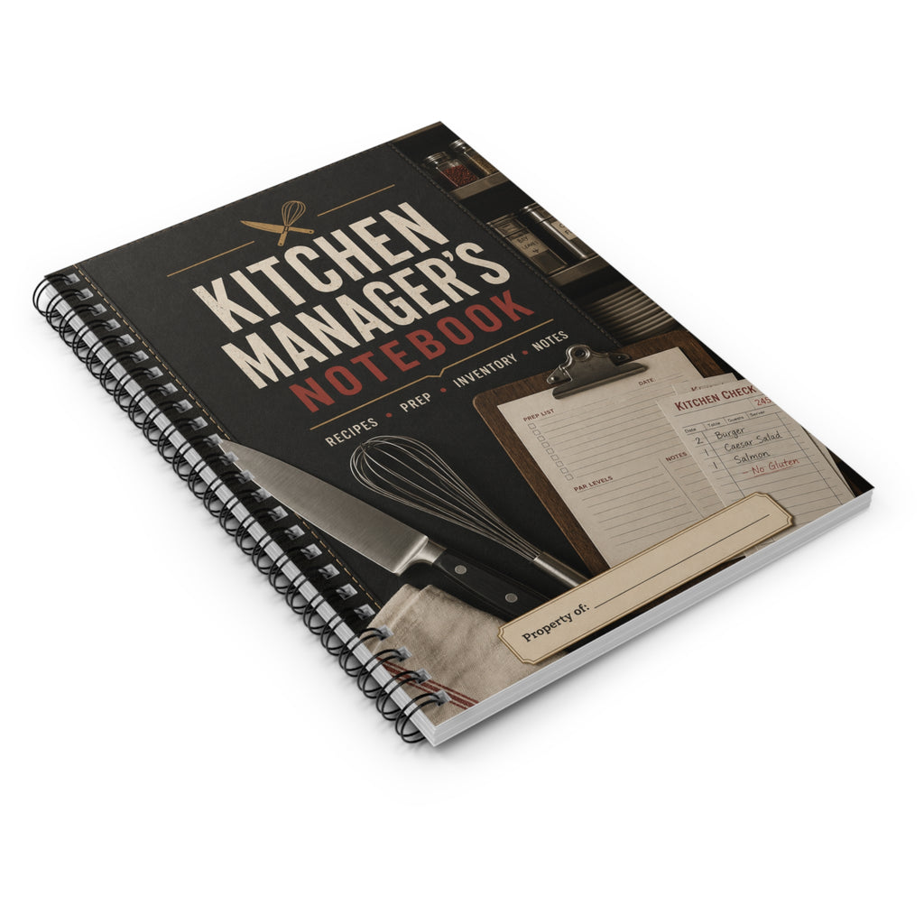 Spiral Notebook - Ruled Line for Kitchen Managers