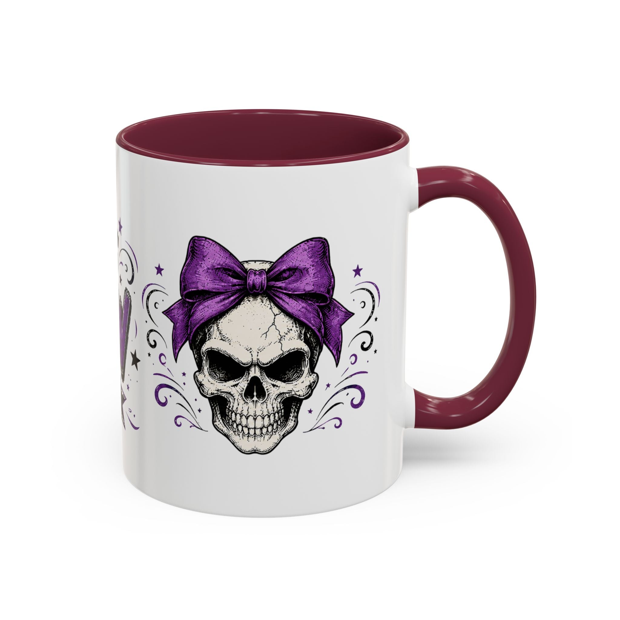 Cancer Awareness Skull Coffee Mug — 'I Run This Sh*tshow' Inspirational Ribbon Design (11oz, 15oz)
