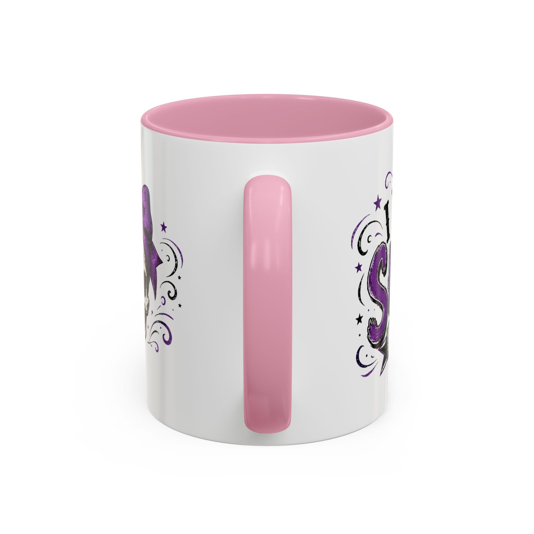 Cancer Awareness Skull Coffee Mug — 'I Run This Sh*tshow' Inspirational Ribbon Design (11oz, 15oz)