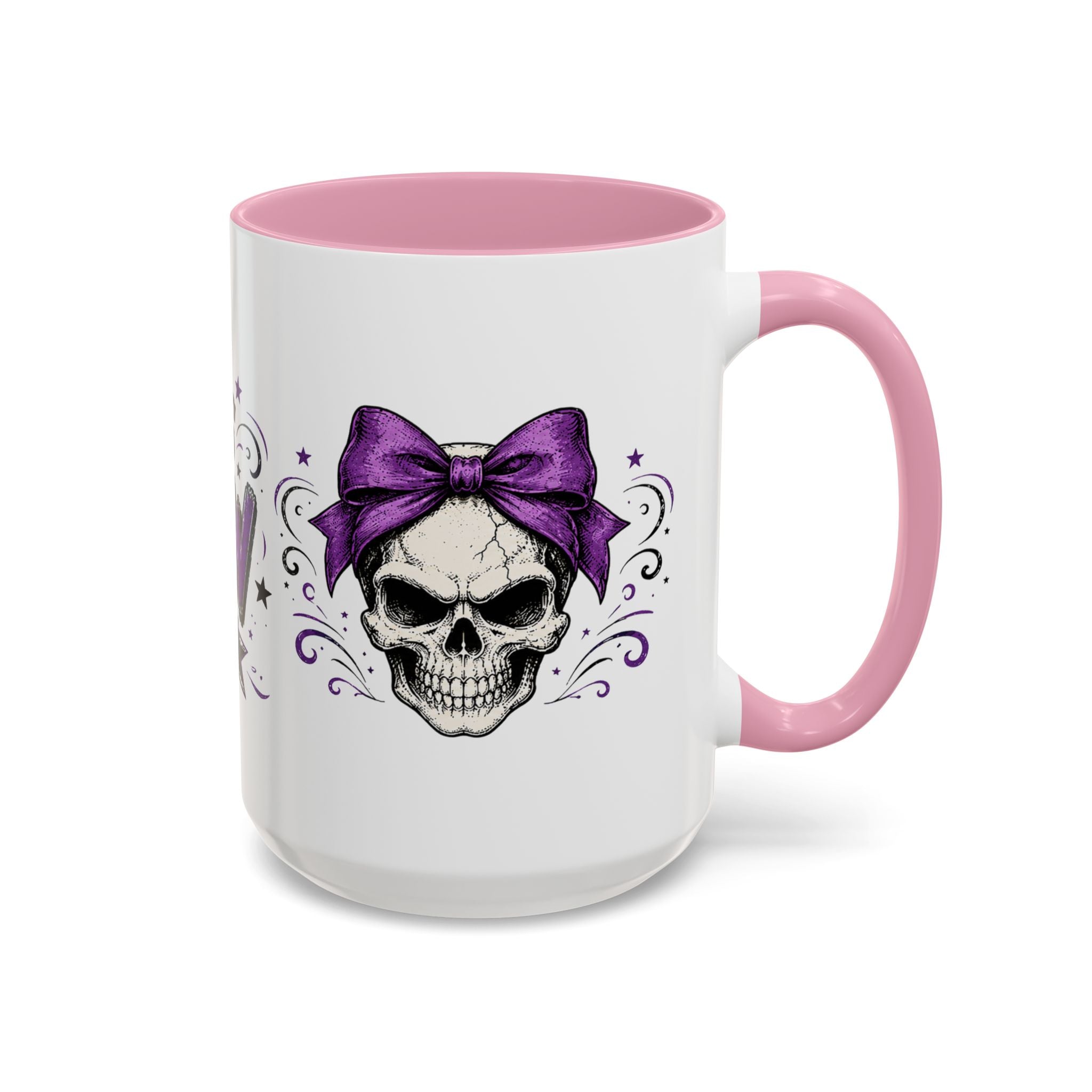 Cancer Awareness Skull Coffee Mug — 'I Run This Sh*tshow' Inspirational Ribbon Design (11oz, 15oz)