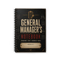 General Manager's Notebook — Spiral Ruled Notebook for Operations & Staff