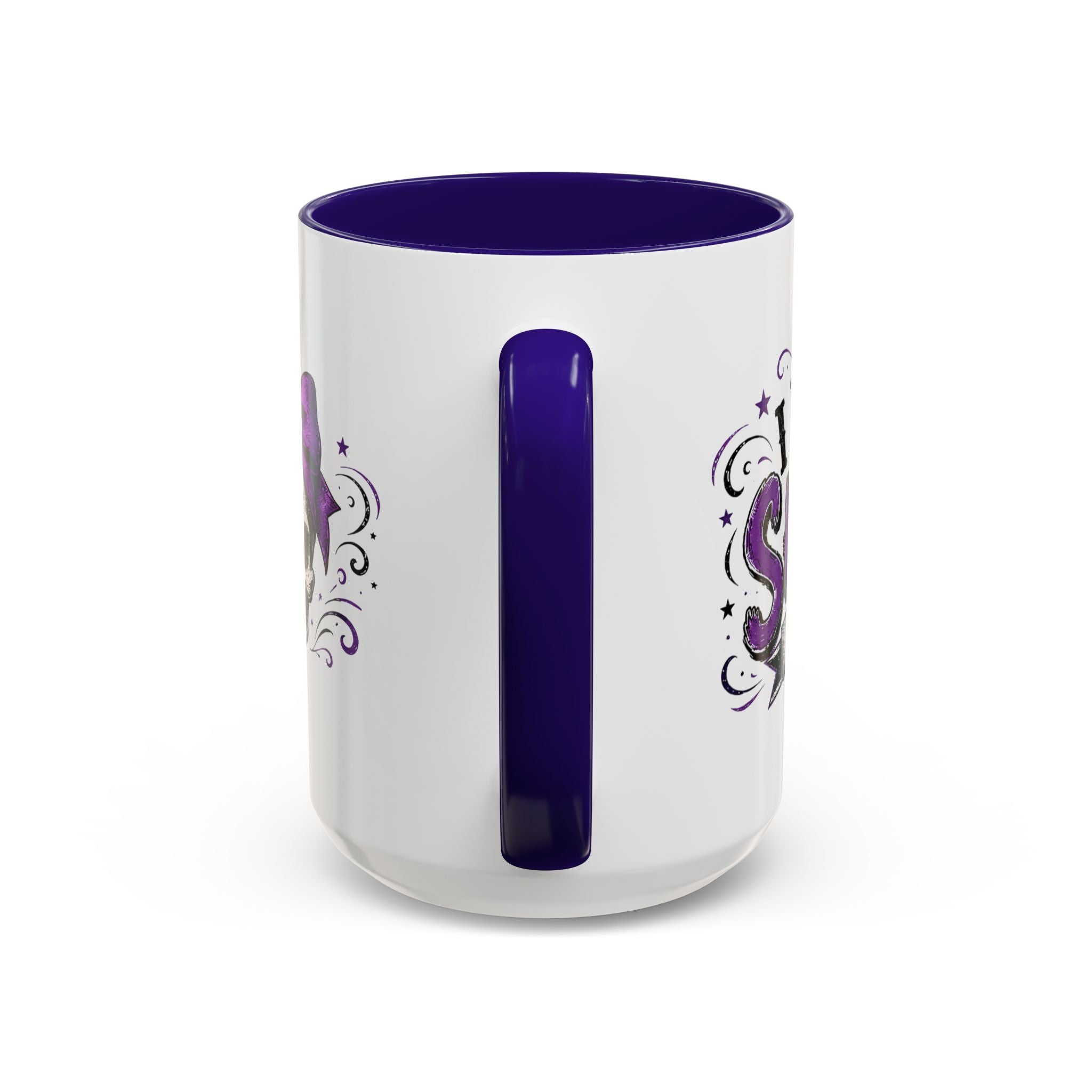 Cancer Awareness Skull Coffee Mug — 'I Run This Sh*tshow' Inspirational Ribbon Design (11oz, 15oz)