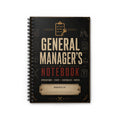 General Manager's Notebook — Spiral Ruled Notebook for Operations & Staff