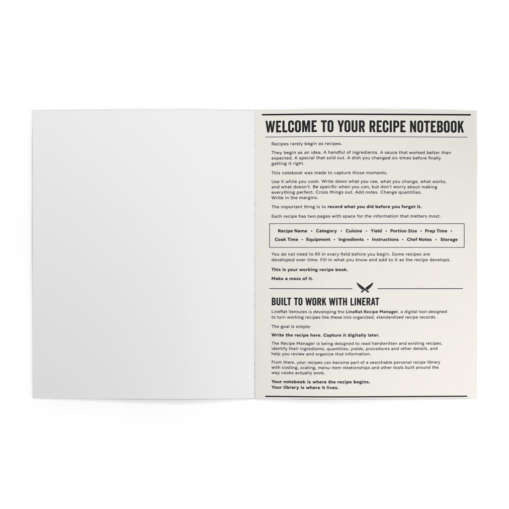 Recipe Notebook Coloring Book — Culinary-Themed Adult Coloring Journal