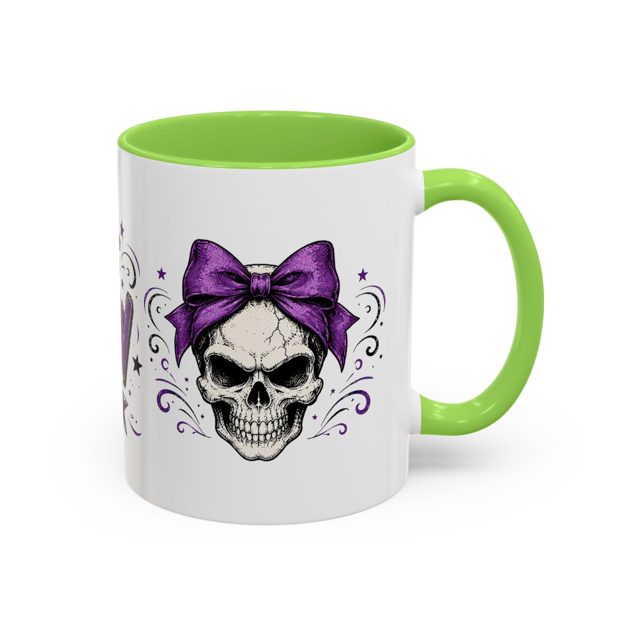 Cancer Awareness Skull Coffee Mug — 'I Run This Sh*tshow' Inspirational Ribbon Design (11oz, 15oz)
