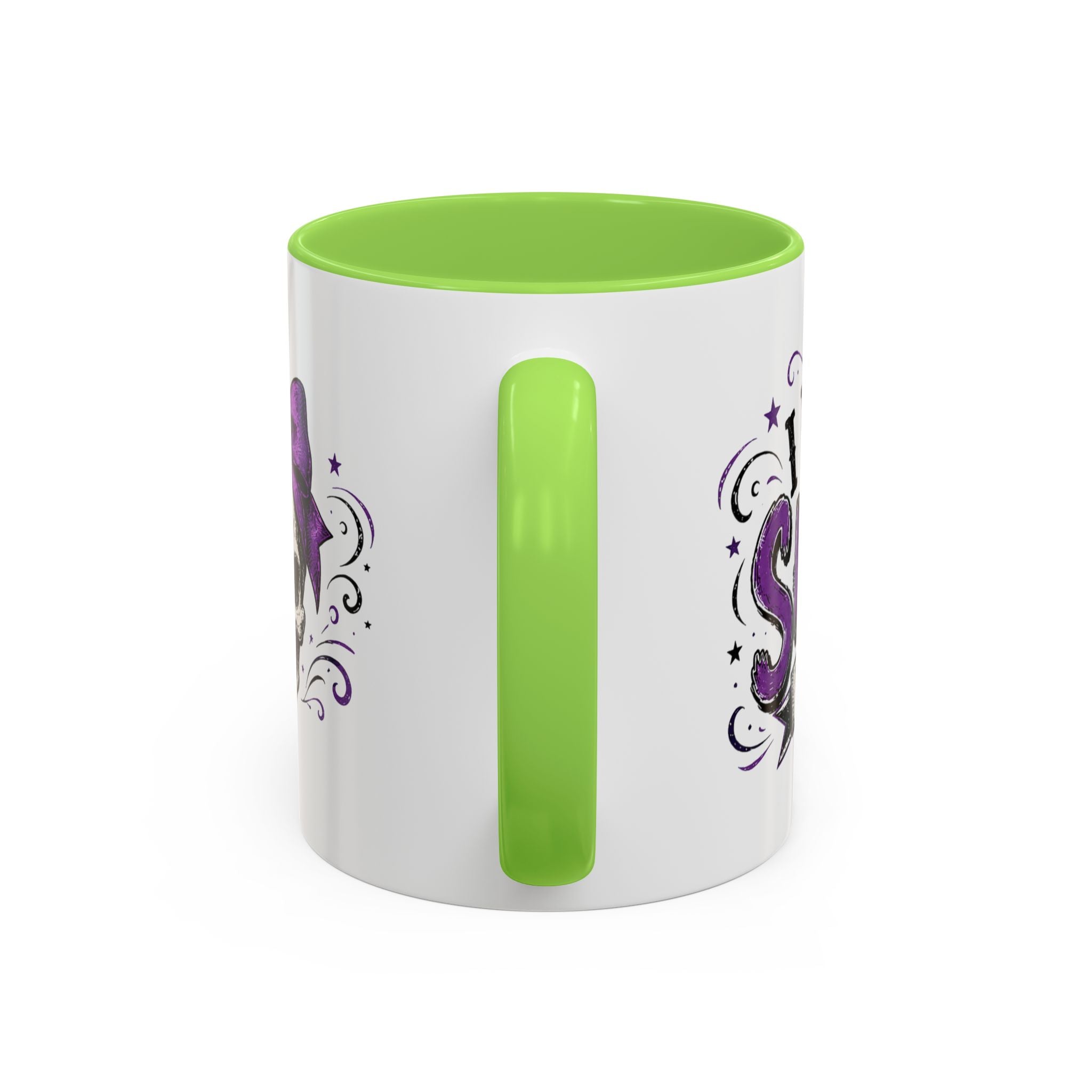 Cancer Awareness Skull Coffee Mug — 'I Run This Sh*tshow' Inspirational Ribbon Design (11oz, 15oz)