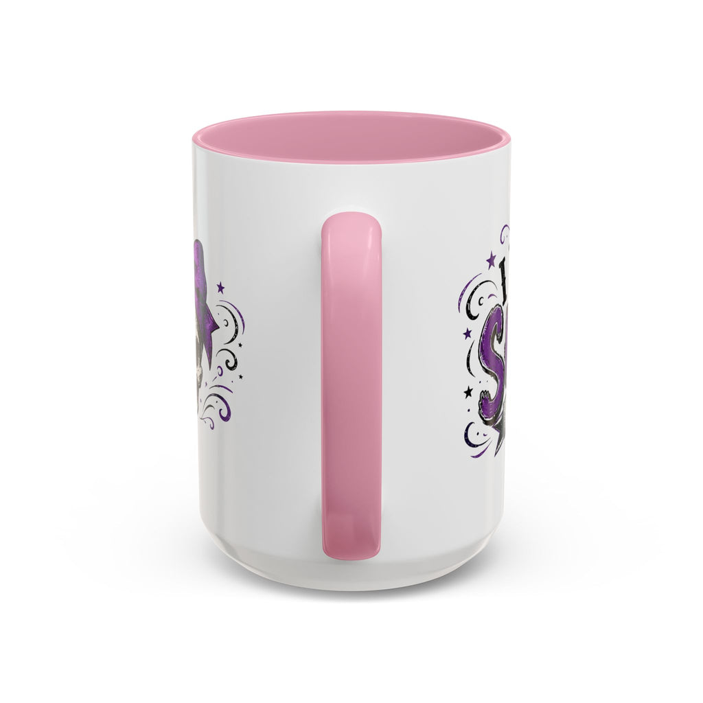 Cancer Awareness Skull Coffee Mug — 'I Run This Sh*tshow' Inspirational Ribbon Design (11oz, 15oz)